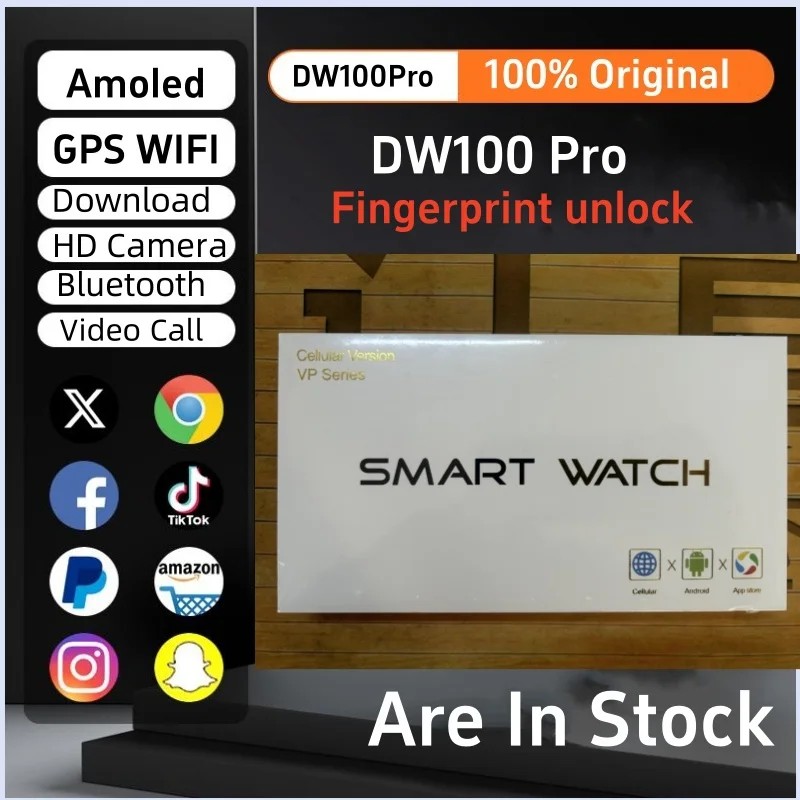DW100 Pro Smartwatch ���� ��� ���� ���� ����Ʈ �ð� 256GB ���� ROM ���� �ٿ�ε� �� WIFI GPS WIFI 2.29��ġ Amoled